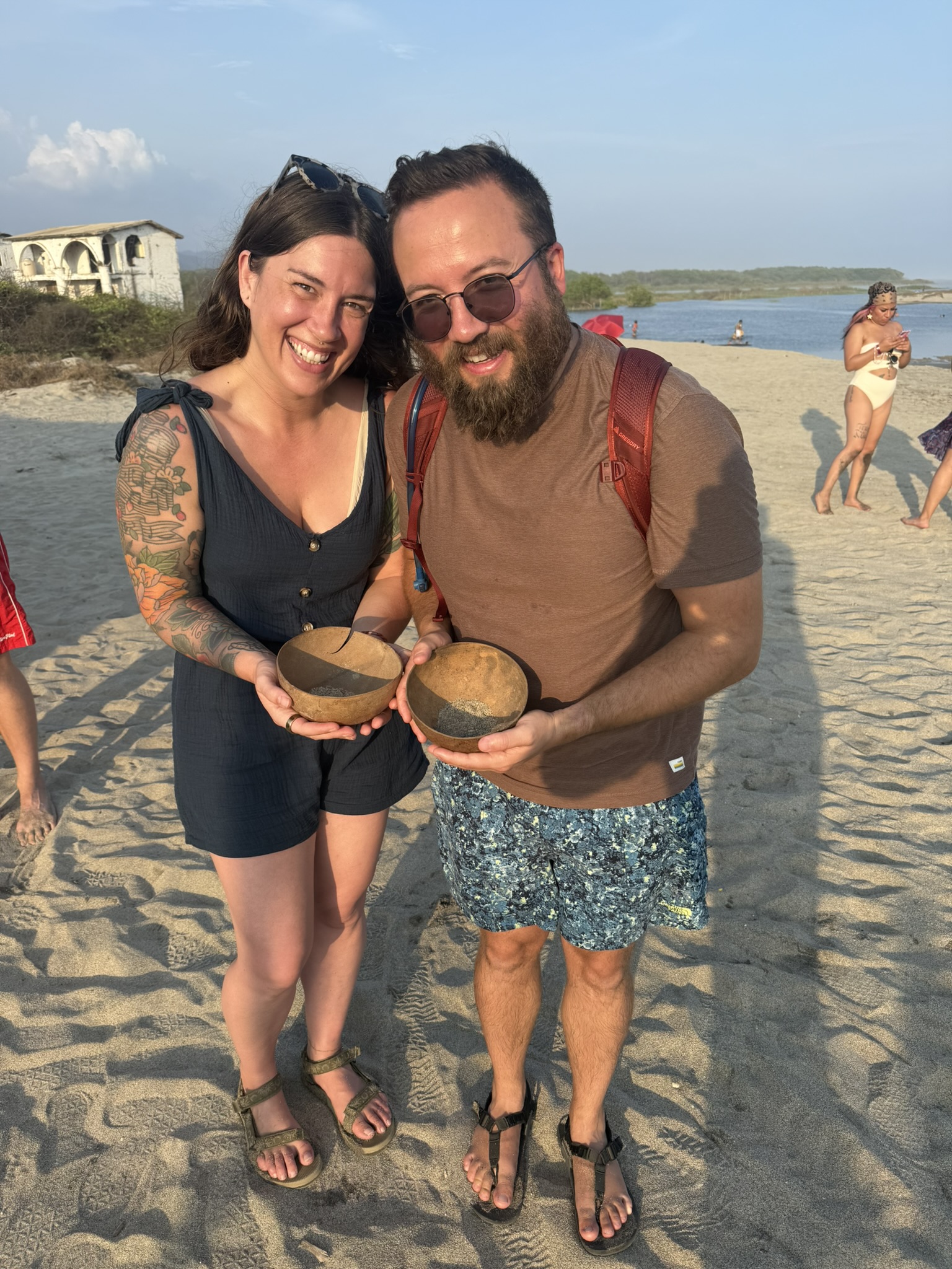 Beach days with coconuts
