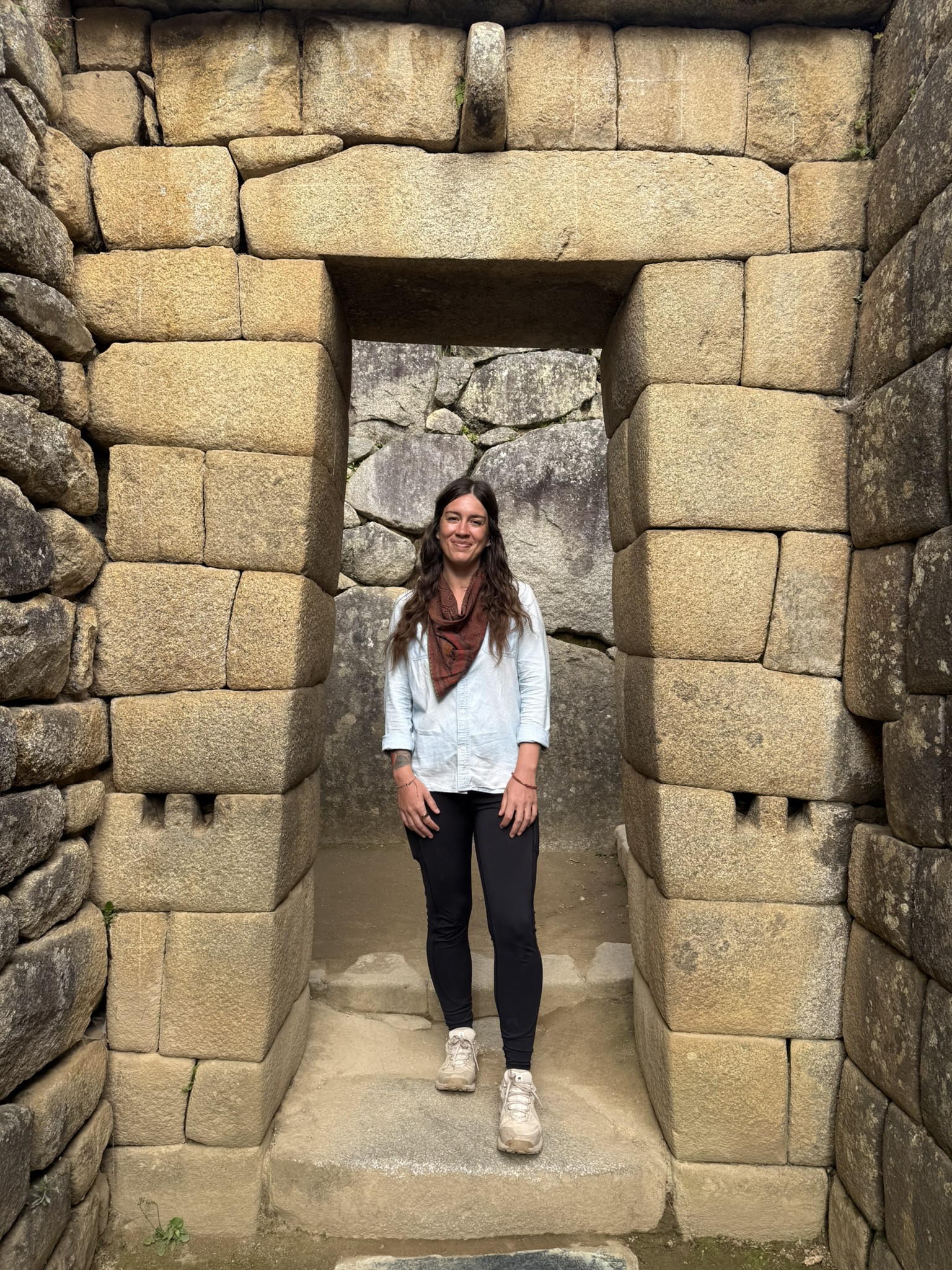 Brittany at ancient ruins